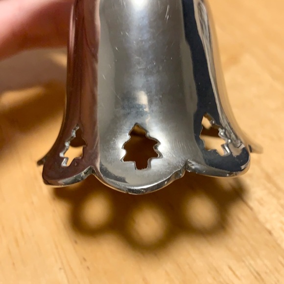 Silver Christmas Tree Bell - Picture 4 of 4